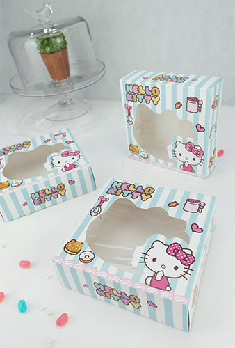 กล่องชิฟฟ่อน ฮัลโหล คิตตี้ 002 (สีฟ้า)