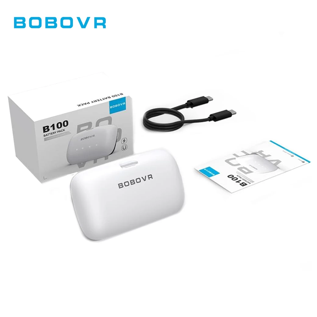 Meta Quest 3/3S : BOBOVR B100 10000mAH Battery Pack for S3 Pro