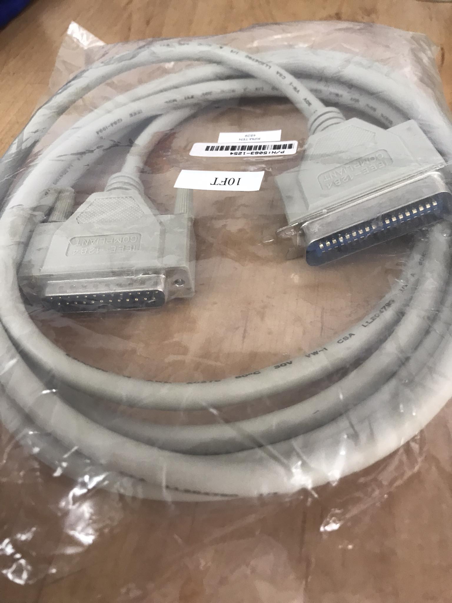 HP C2946A DB25 TO IEEE 1284C A-C PARALLEL CABLE 3 METER 9 FT / 5063-1254 // NEW // สินค้ารับประกัน โดย บริษัท อะไหล่เซิร์ฟเวอร์ จำกัด