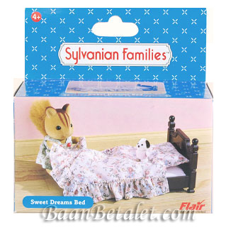 ซิลวาเนียน เตียงลายดอกไม้ (EU) Sylvanian Families Sweet Dreams Bed