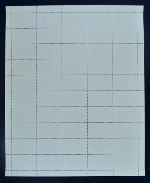 แสตมป์ 100 ปี กรมการบัญชีกลาง (เต็มแผ่น50ดวง)