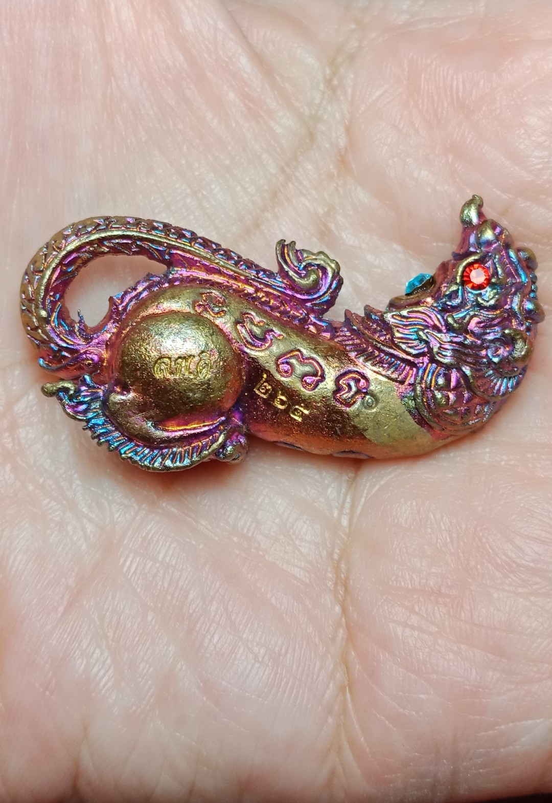 ปลัดชะมด #เนื้อผิวรุ้งเมฆสิทธิ์ สร้าง 2559 ตัว รุ่น มหาลาภ มหาเสน่ห์ หลวงพ่อดี สำนักสงฆ์พุทธโคภาวนา อำเภอบ้านลาด จังหวัดเพชรบุรี