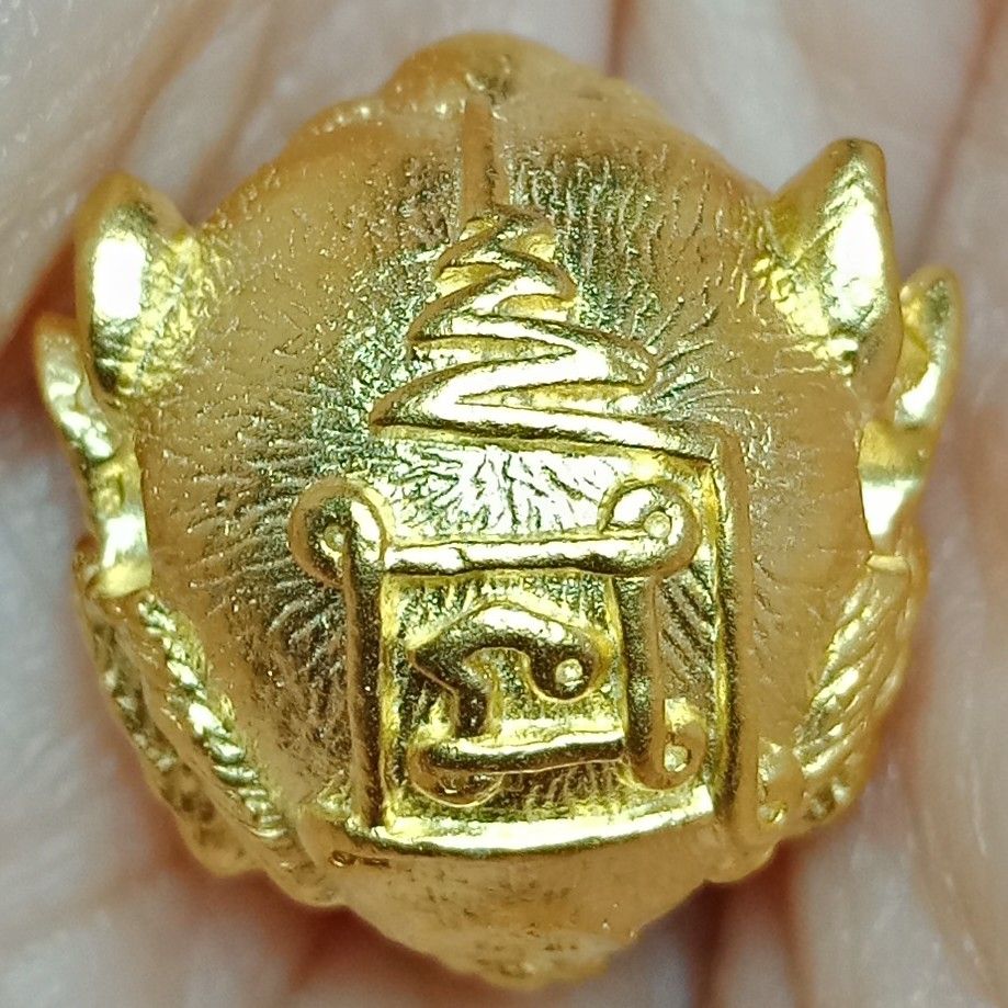 ลูกอมสี่หูห้าตา อาจารย์สุบิน นะหน้าทอง 2559 เนื้อสัมฤทธิ์ชุบทอง