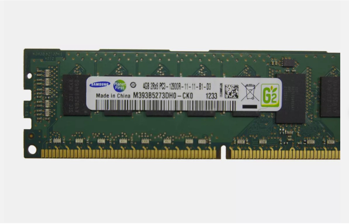 Samsung 4GB 2Rx8 PC3-12800R-11-11-B1-D3 RAM // M393B5273DH0-CK0 (Used) // สินค้ารับประกัน โดย บริษัท อะไหล่เซิร์ฟเวอร์ จำกัด