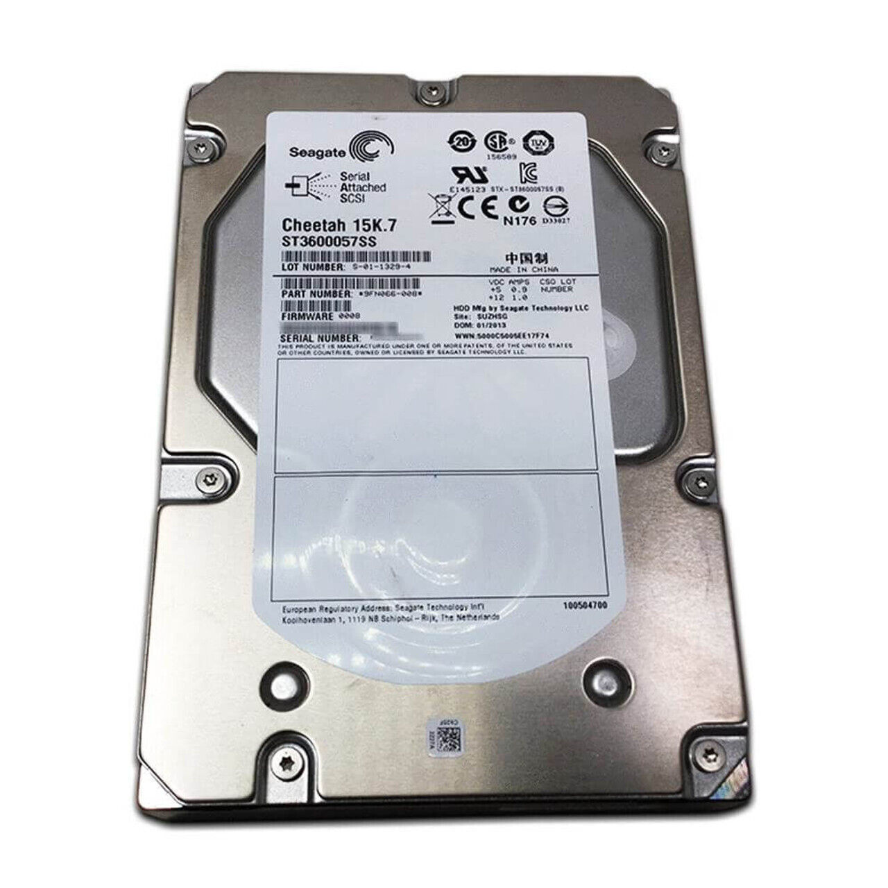 SEAGATE ST3600057SS 600GB 15K 6G 3.5" SAS HARD DRIVE สินค้ารับประกัน โดย บริษัท อะไหล่เซิร์ฟเวอร์ จำกัด