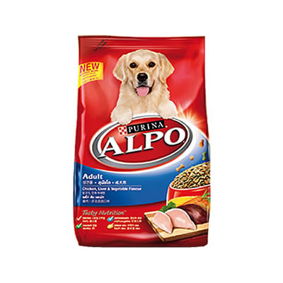 Purina Alpo Adult อัลโป อาหารสุนัขโต รสไก่ตับและผัก ขนาด 10 กก.