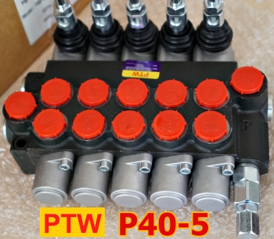 ไฮโดรลิคคอนโทรนวาวร์(4หุน) PTW P40-5(5แกน)(40L.)(3,000-4,600PSI)