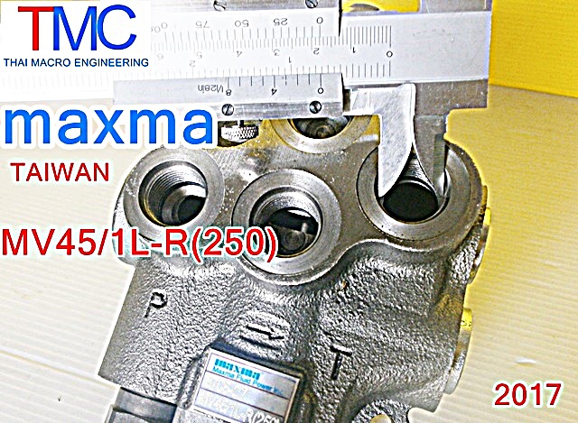 ไฮโดรลิคคอนโทรนวาล์ว(1แกน)maxma-MV45/1L-R(250)(Flow Rate 45L)ปี2017(45L/min)(5,000Psi/350Bar)