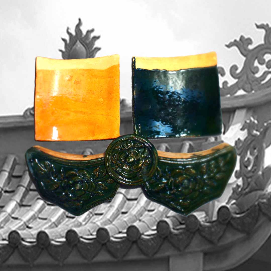 กระเบื้องหลังคาจีน กระเบื้องศาลเจ้า