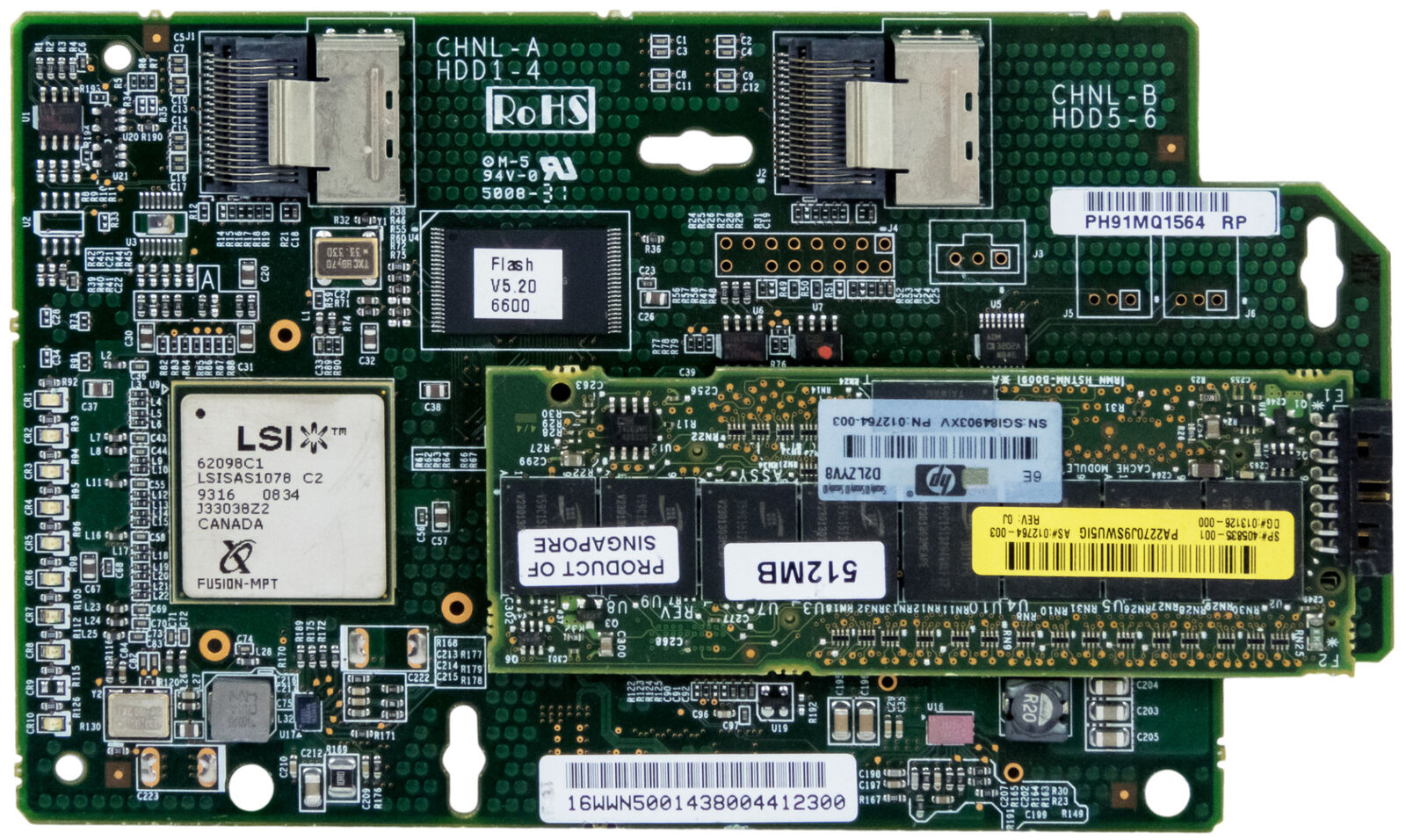 HP P400i smart array 256MB , 412206-001 (Used) // สินค้ารับประกัน โดย บริษัท อะไหล่เซิร์ฟเวอร์ จำกัด