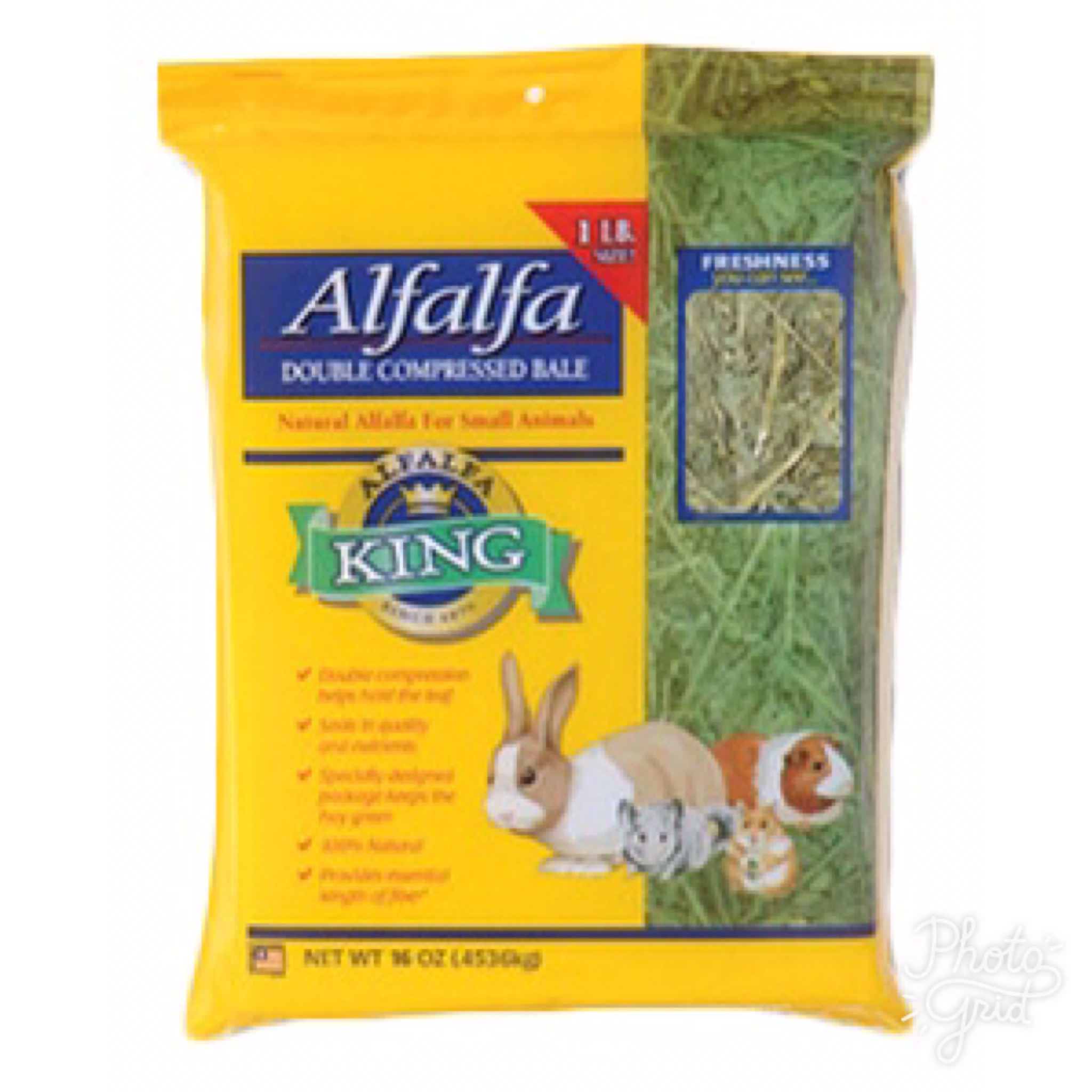 King Alfalfa 16 Oz. (0.4536 kg) คิง หญ้าอัลฟาฟา 453 กรัม