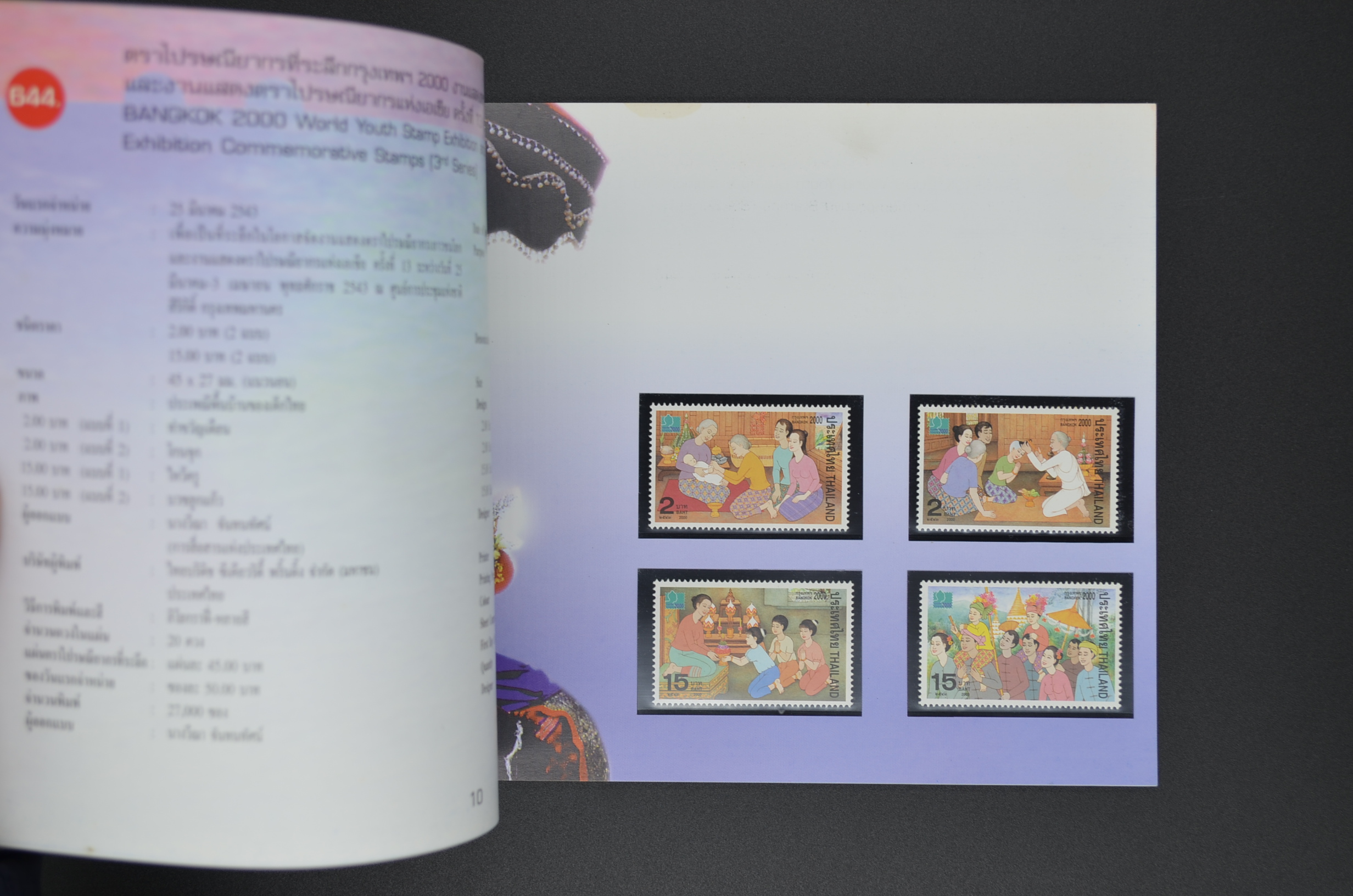 สมุดตราไปรษณียากรประจำปี 2543 (สมุดแสตมป์ประจำปี 2543)