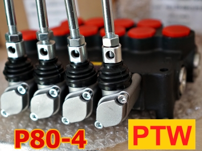 ไฮโดรลิคคอนโทรนวาวร์(6หุน) PTW P80-4(4แกน)(80L.)(3,000-4,600PSI)