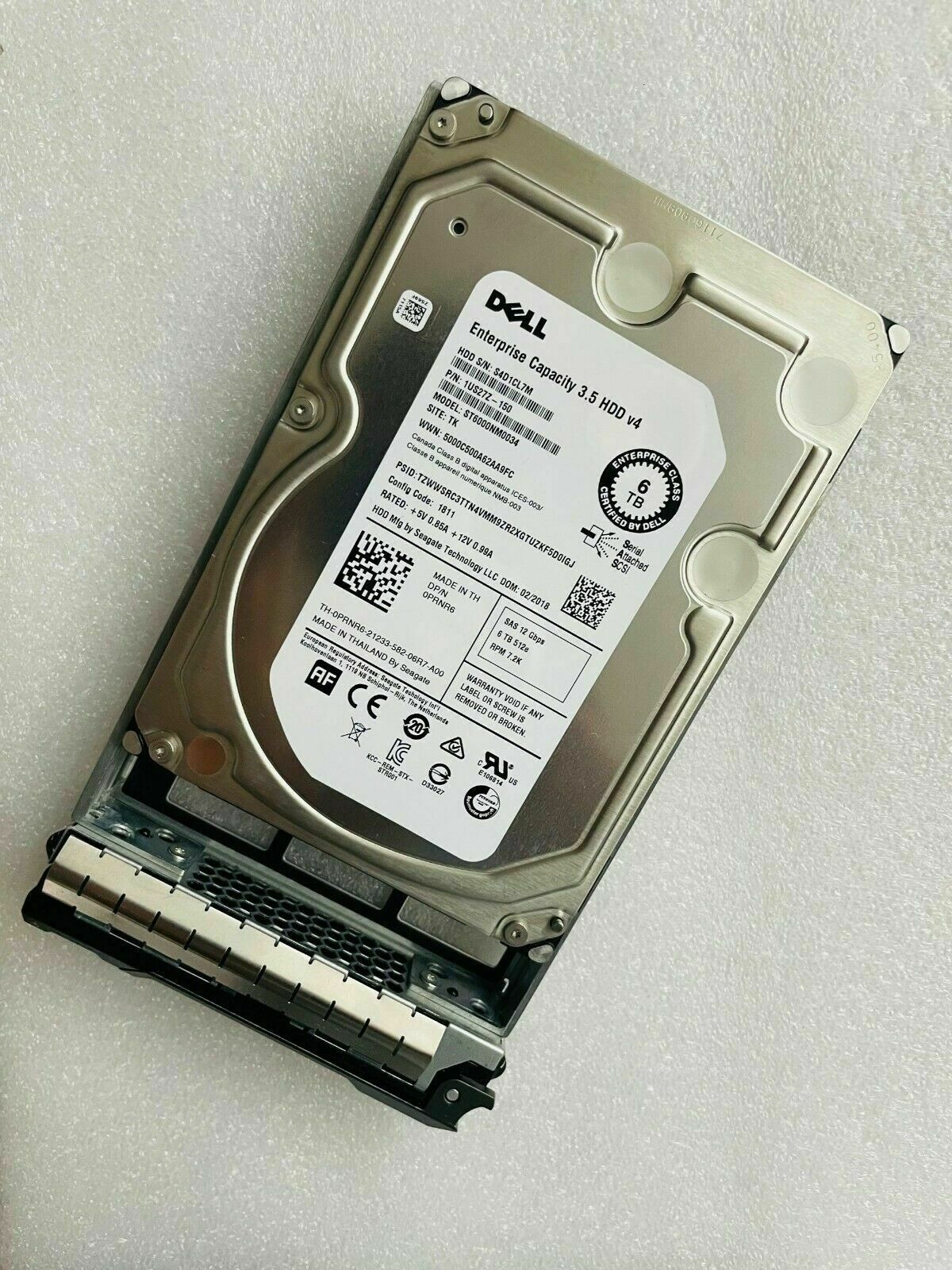 Dell 6TB 7.2K SAS 12Gbps NL 3.5'' HDD // 03PRF0 / MG04SCA60EE (Used) // สินค้ารับประกัน โดย บริษัท อะไหล่เซิร์ฟเวอร์ จำกัด