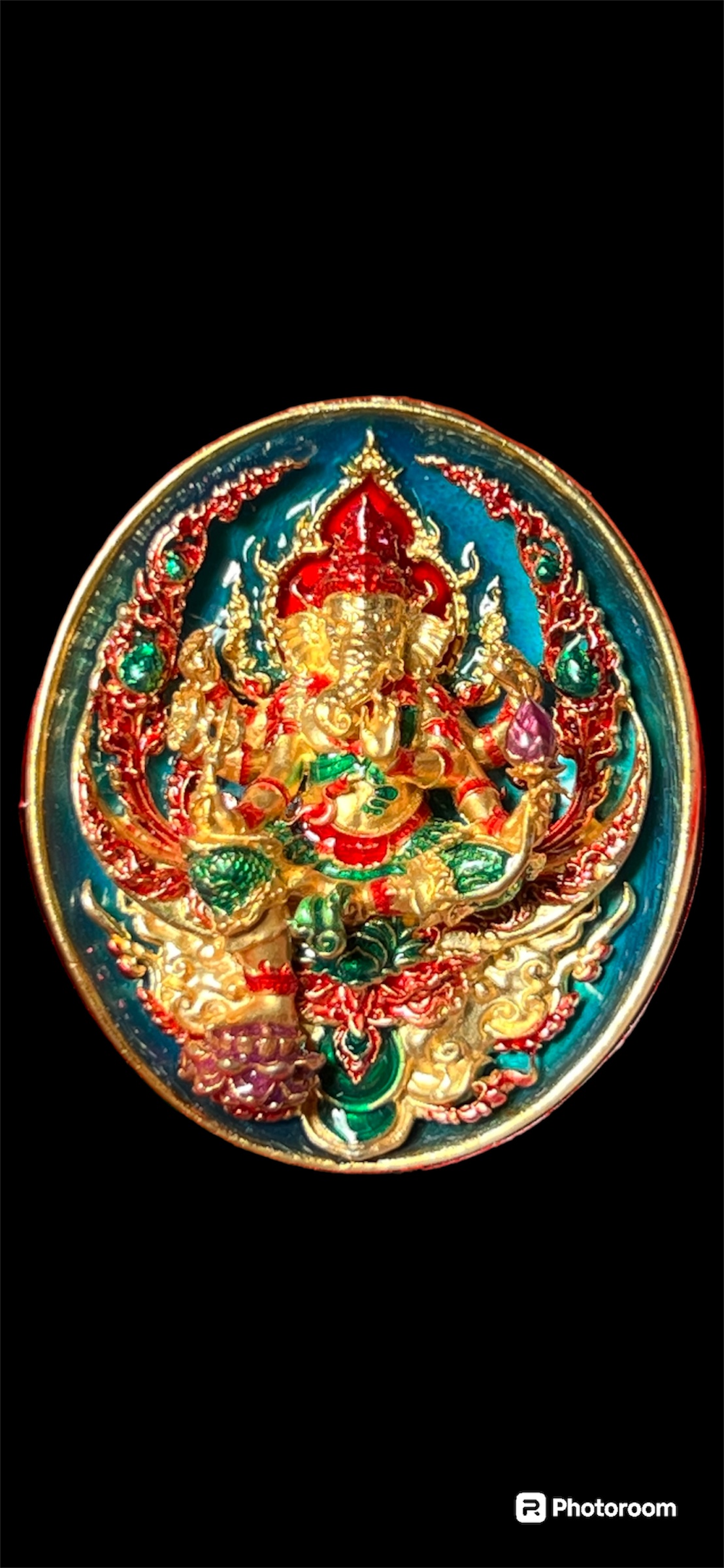 พระพิฆเนศ ที่ระลึกอายุวัฒนมงคล ๘๐ ปี รุ่น สมปรารถนา หลวงปู่จื่อ วัดเขาตาเงาะอุทุมพร จ. ชัยภูมิ ปี 2567