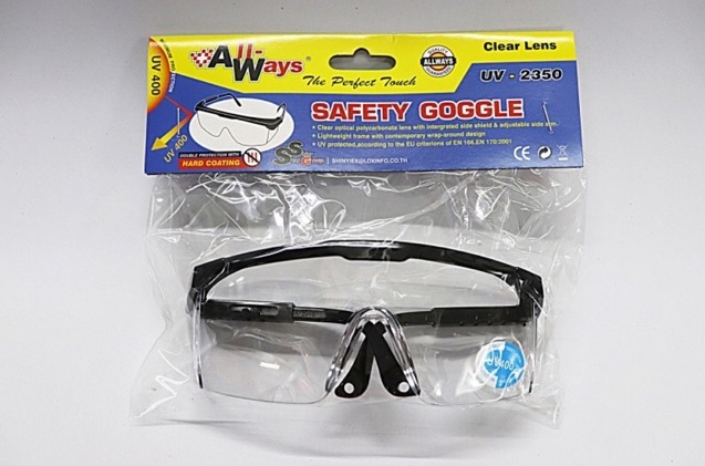 Allways No.2350 แว่นตากันสะเก็ดไฟ มีกรอบสีดำ