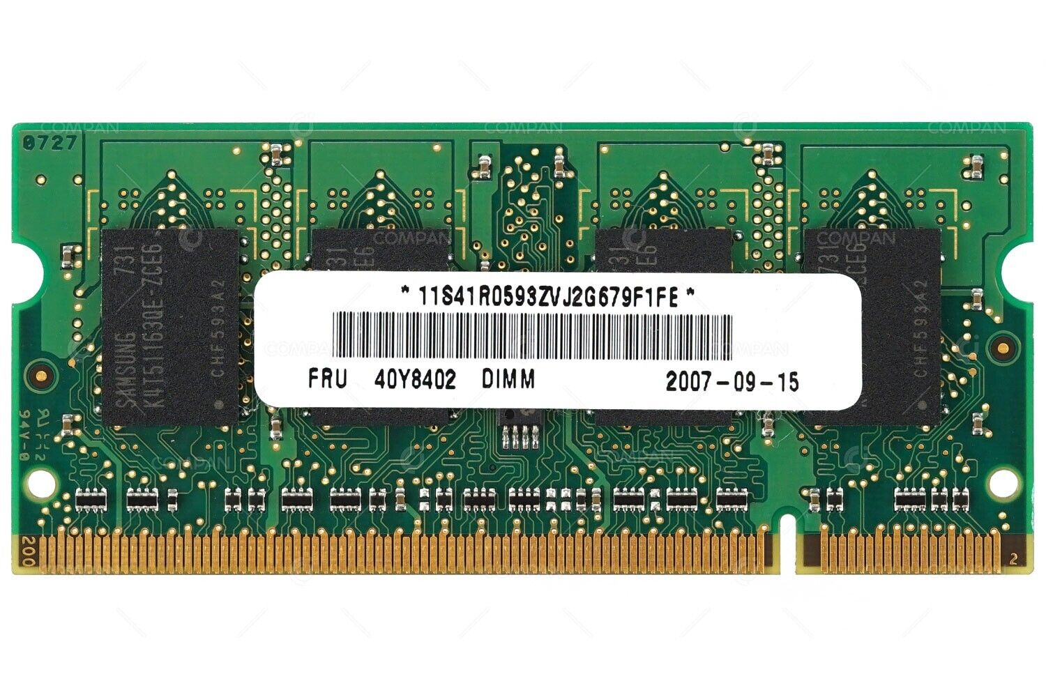 IBM LENOVO MEMORY 512MB 2RX16 PC2 5300S 667MHZ 200 PIN CL5 SODIMM // 40Y8402 (Used) // สินค้ารับประกัน โดย บริษัท อะไหล่เซิร์ฟเวอร์ จำกัด