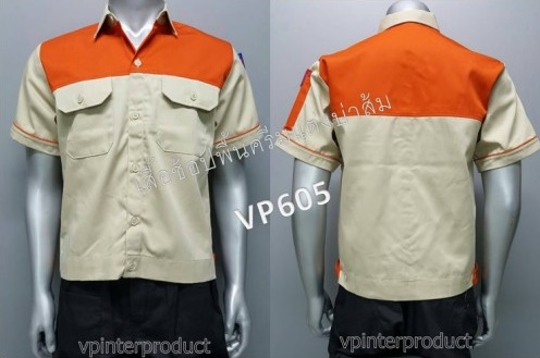 เสื้อช่าง 2 สี เเขนสั้น ผ้าคอมทวิว ไซร์ M-XXL มีสต็อก สินค้าจากโรงงานมาเอง