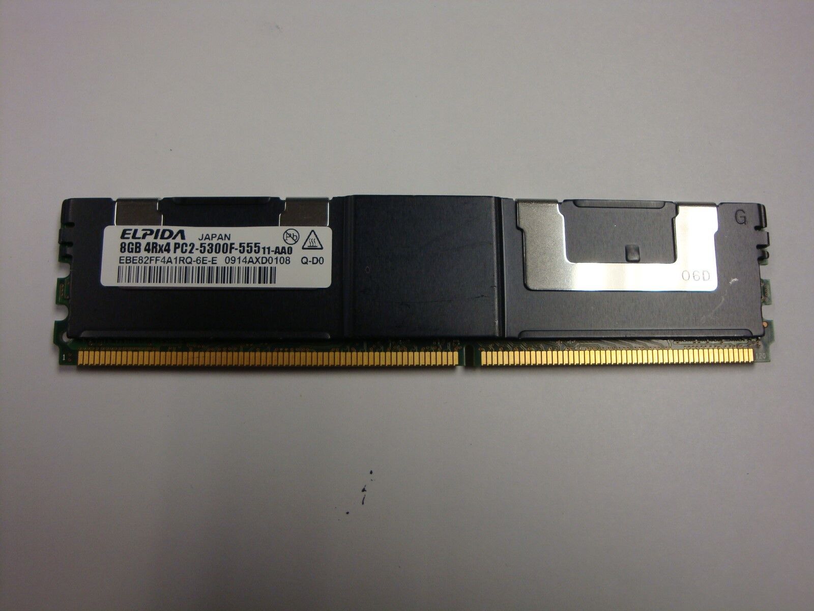 Elpida 8GB 4Rx4 PC2-5300F DDR2-667 Server Ram // EBE82FF4A1RQ-6E-E (Used) // สินค้ารับประกัน โดย บริษัท อะไหล่เซิร์ฟเวอร์ จำกัด