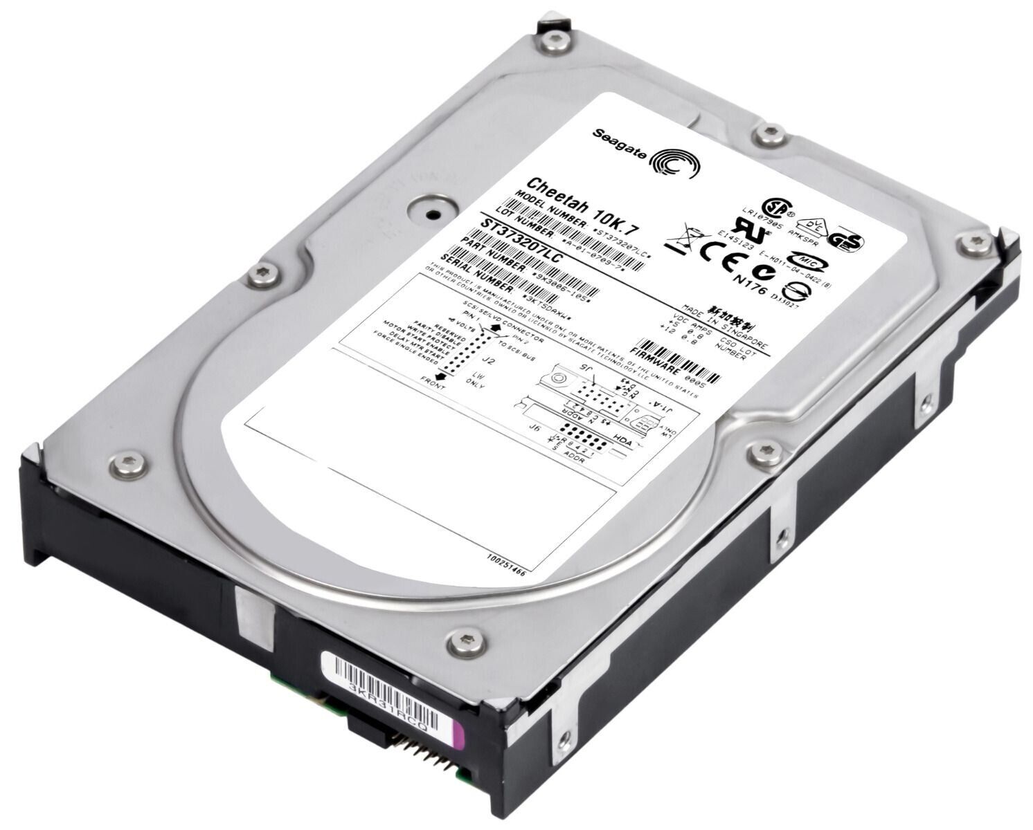 Seagate 73GB 10000U/Min SCSI ULTRA-320 80-PIN 3.5 " Disque Dur Pouces // ST373207LC (Used) // สินค้ารับประกัน โดย บริษัท อะไหล่เซิร์ฟเวอร์ จำกัด