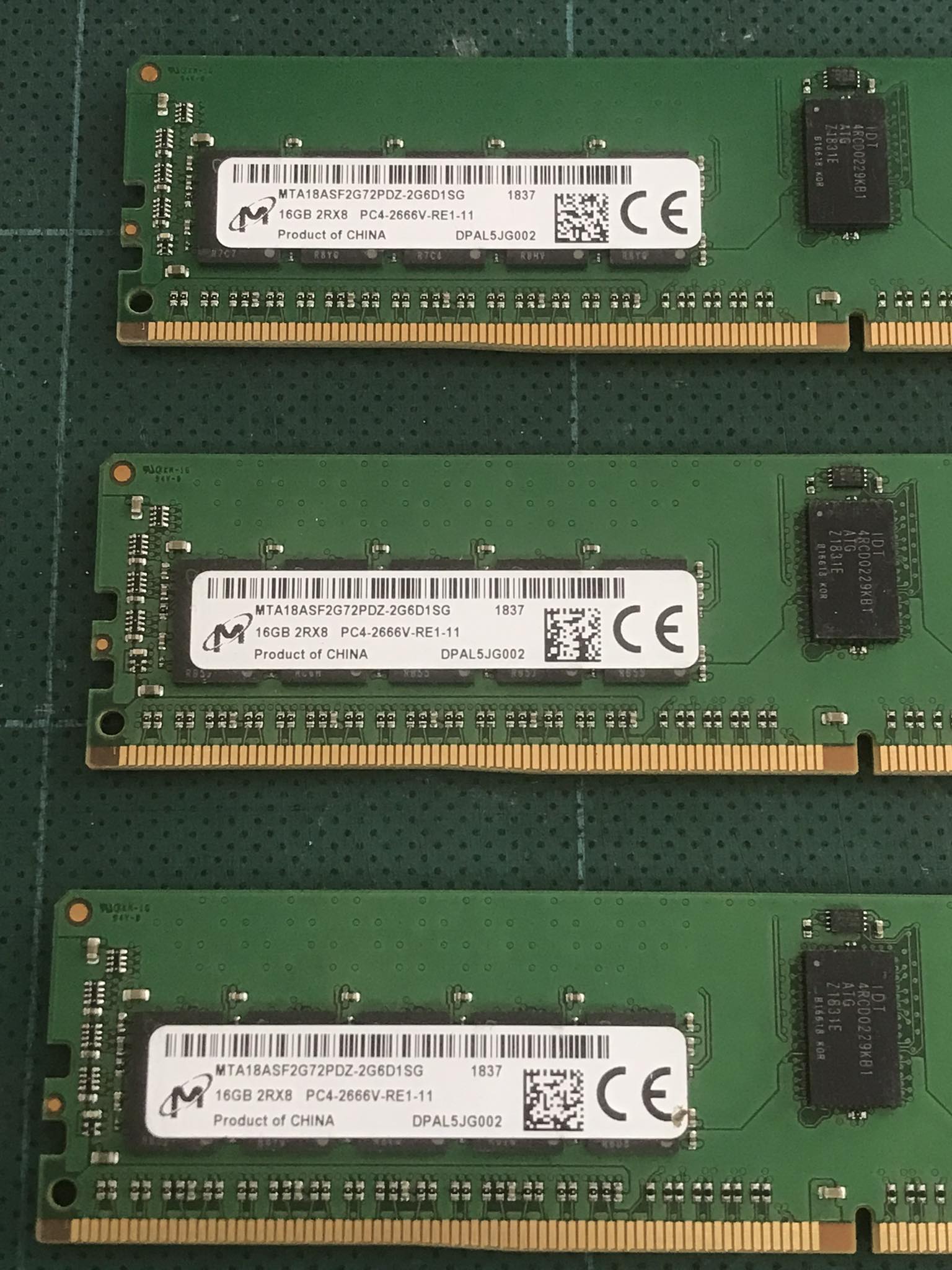 SK Hynix 16GB (2Rx8) PC4-2666V - RE1-11 Server Memory // HMA82GR7AFR8N-VK (Used) // สินค้ารับประกัน โดย บริษัท อะไหล่เซิร์ฟเวอร์ จำกัด