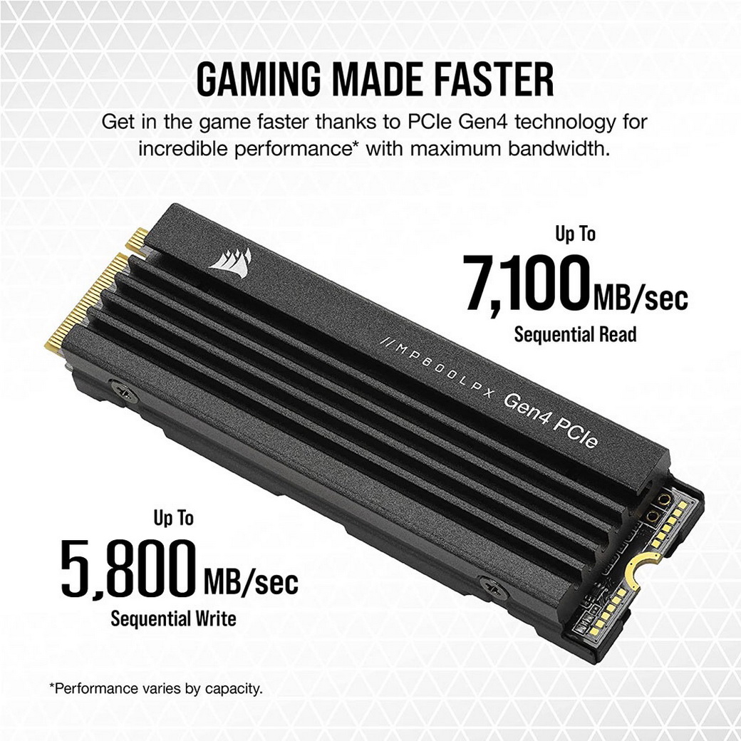 Corsair SSD MP600 PRO LPX 2TB (Black) *Heatsink