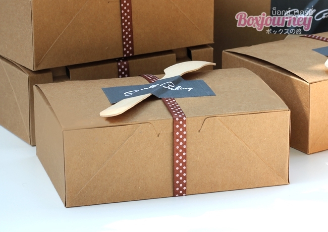 กล่อง POP UP ขนาด 13.7 x 19.7 x 6.7 ซม. กระดาษคราฟ ไซส์ L