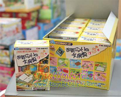 รีเม้นของจิ๋ว รวมเครื่องเขียน 10 แบบ Re-ment Stationery