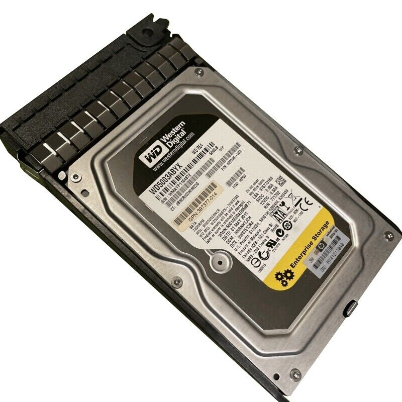 HP Hard Drive 500GB 7.2K 3G 3.5'' SATA // WD5003ABYX / MB0500EBNCR / 622598-002 / 459319-001 (Used) // สินค้ารับประกัน โดย บริษัท อะไหล่เซิร์ฟเวอร์ จำกัด