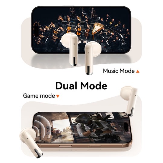 JR-PB3 TRUE WIRELESS BLUETOOTH EARPHONES BEIGE