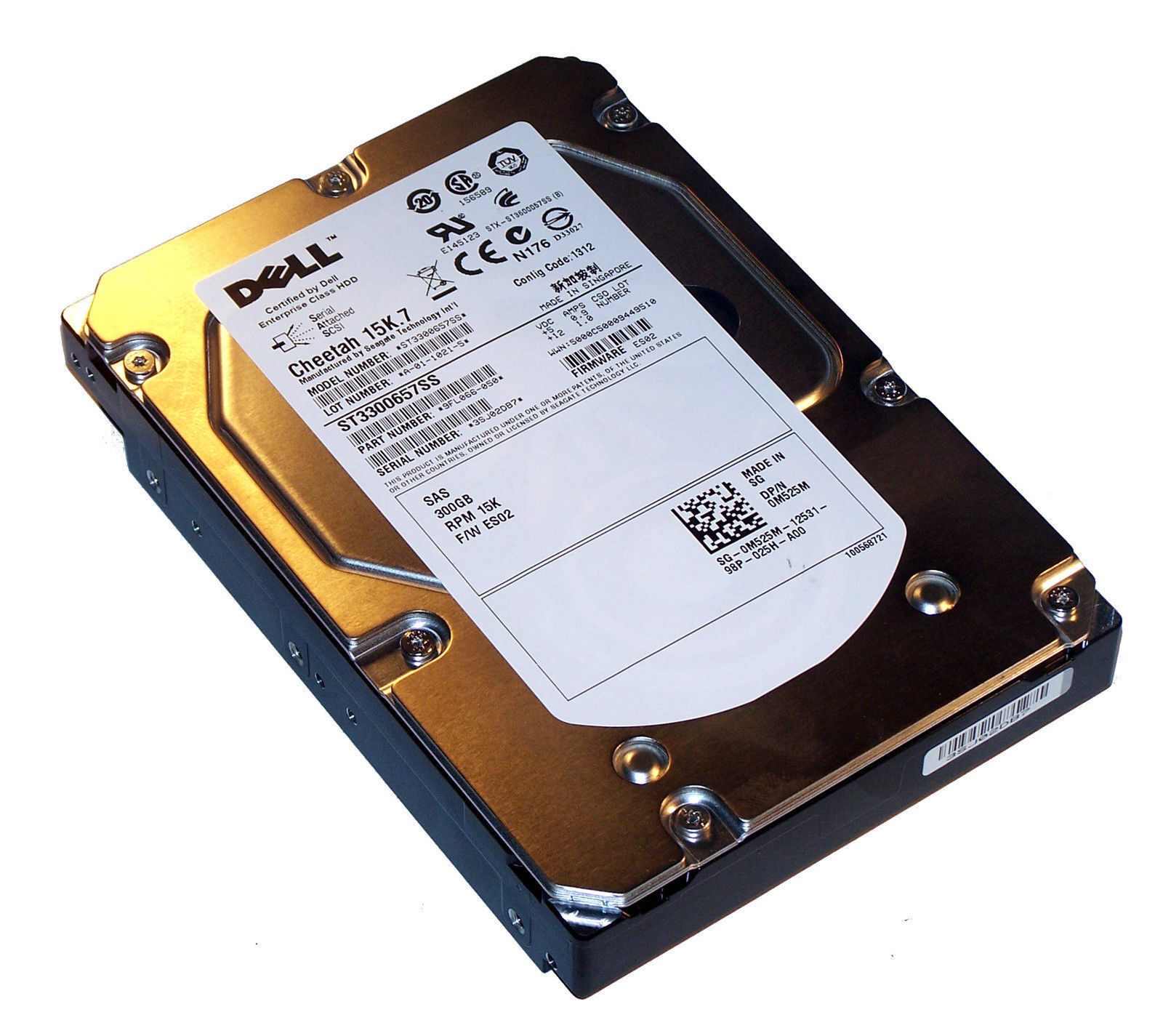 Dell 300GB 6G 15K 3.5" SAS HDD Hard Drive / 0M525M / M525M / ST3300657SS // สินค้ารับประกัน โดย บริษัท อะไหล่เซิร์ฟเวอร์ จำกัด