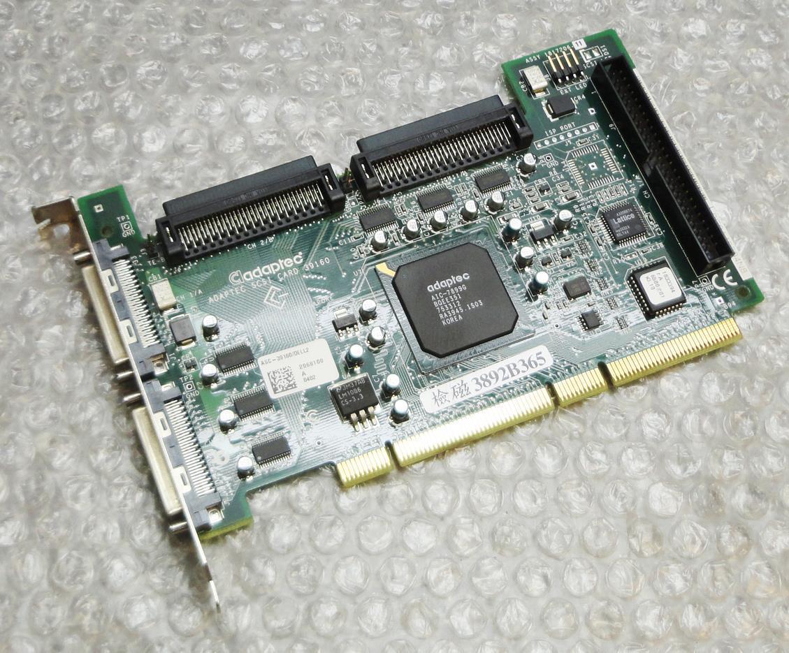 Dell Dual Channel PCI SCSI Controller Adapter Card - Adaptec / W2414 / 0W2414 (Used) // สินค้ารับประกัน โดย บริษัท อะไหล่เซิร์ฟเวอร์ จำกัด
