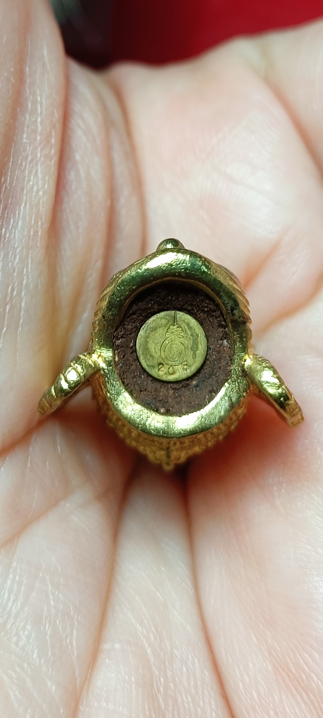 เศียรบรมครูปู่ฤาษี รุ่นบูชาครูปู่ฤาษี 108 ตน หลวงปู่แสน ปสนฺโน วัดบ้านหนองจิก เนื้อทองเหลือง ปี 2561