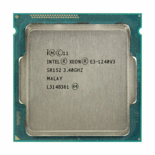 Intel Xeon E3-1240 V3 CPU Quad Core 3.4GHz 8MB LGA1150 Processors // SR152 / E3-1240 V3 3.40GHz (Used) // สินค้ารับประกัน โดย บริษัท อะไหล่เซิร์ฟเวอร์ จำกัด