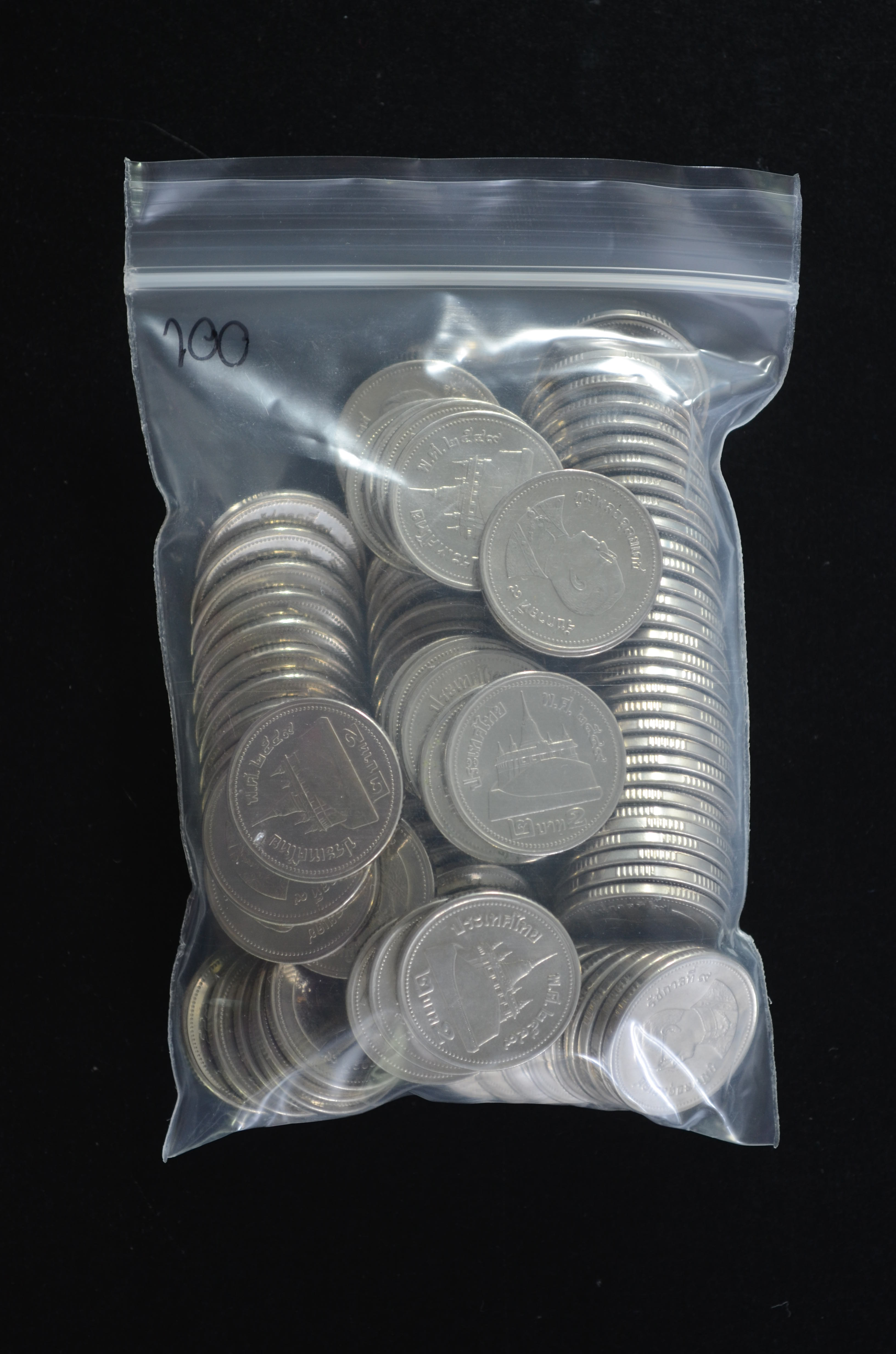 เหรียญ 2 บาท พ.ศ.2549 ผ่านใช้ 100เหรียญ สภาพสวย