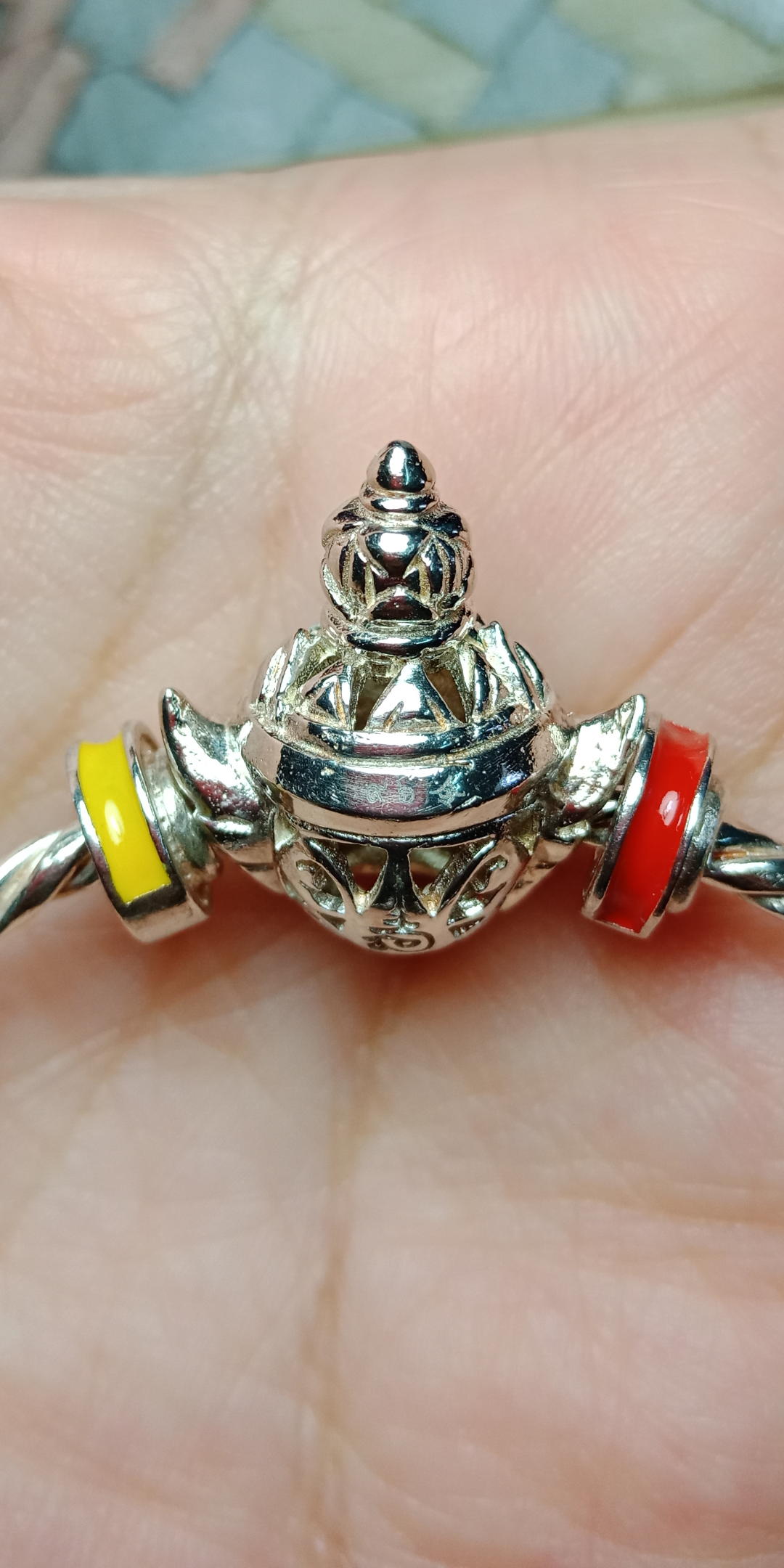 กำไลท้าวเวสสุวรรณ เนื้อเงิน วัดจุฬามณี ปี 2562