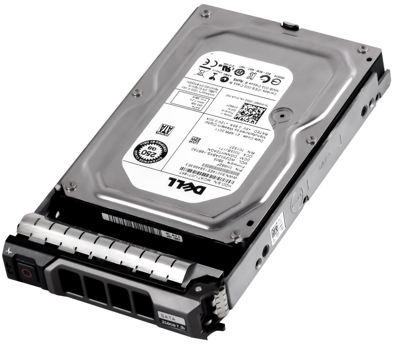 Dell 250GB 7.2K 3G Sata II 3.5" Hard Drive // 0H962F / H962F / WD250ABYS-18B7A0 (Used) // สินค้ารับประกัน โดย บริษัท อะไหล่เซิร์ฟเวอร์ จำกัด