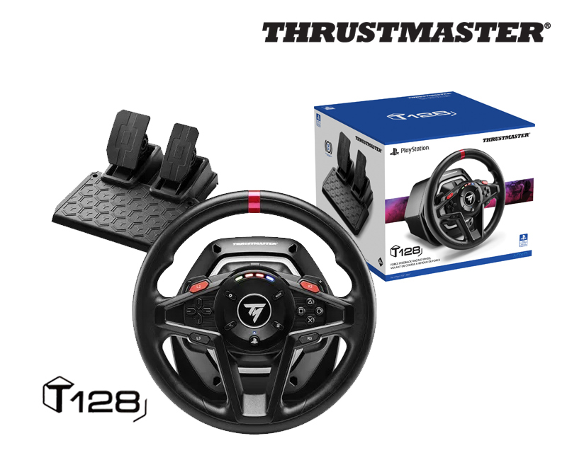 Thrustmaster T128 Racing Wheel PS version ASIA UK Plug For PS5 ,PS4 ,PC