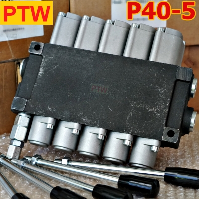 ไฮโดรลิคคอนโทรนวาวร์(4หุน) PTW P40-5(5แกน)(40L.)(3,000-4,600PSI)