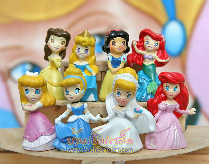 โมเดลตุ๊กตาเจ้าหญิงดีสนีย์ 8 แบบ (Disney Princesses)