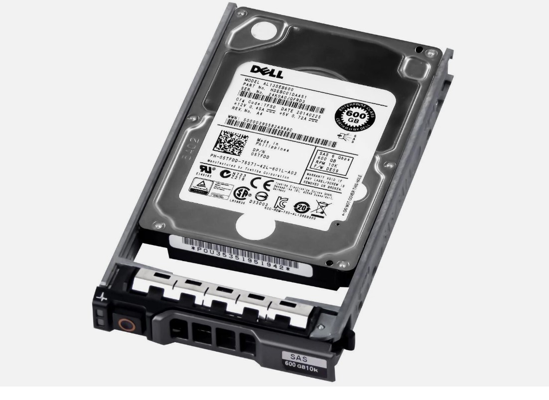 Dell 600GB 10K 6G SAS 2.5" RPM SFF Server HDD Hard Drive // 05TFDD / AL13SEB600 (Used) // สินค้ารับประกัน โดย บริษัท อะไหล่เซิร์ฟเวอร์ จำกัด