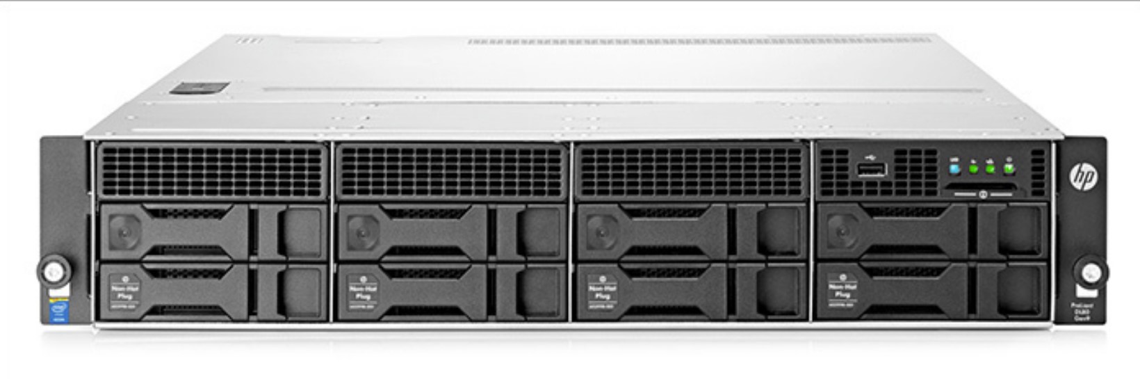 HP ProLiant DL80 G9 Server / CPU E5-2603 V3 1.60GHz / RAM 32GB PC4-2133P / HDD 1TB 7.2K Sata 3.5" x2 (4 LFF drive bays total) / Power Supply 550w / Card Smart Array B140i Sata Raid On Board (Used) // สินค้ารับประกัน โดย บริษัท อะไหล่เซิร์ฟเวอร์ จำกัด