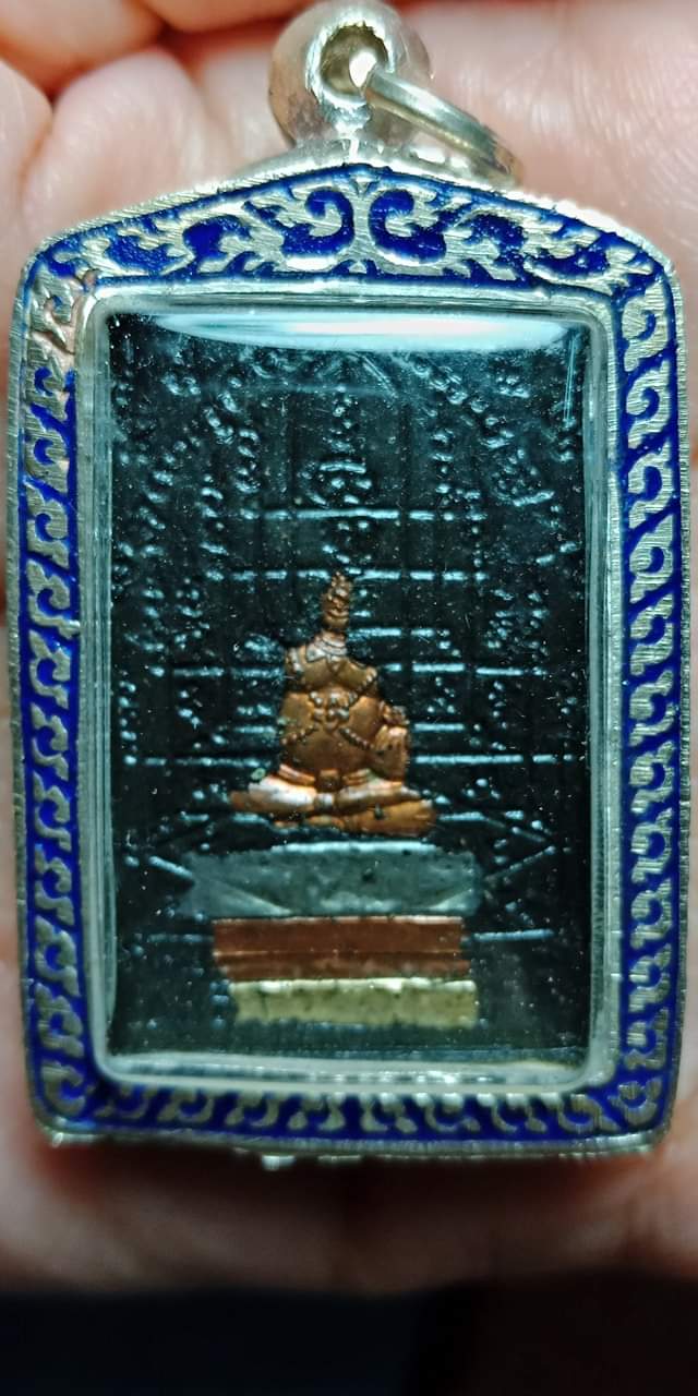 พระพิฆเณศร์รุ่นแรก เนื้อผงรัตนมณีผสมผงมหาภูติลิ้นทองหลังกุมารทองฝังตะกรุด กุมารทองลอยองค์