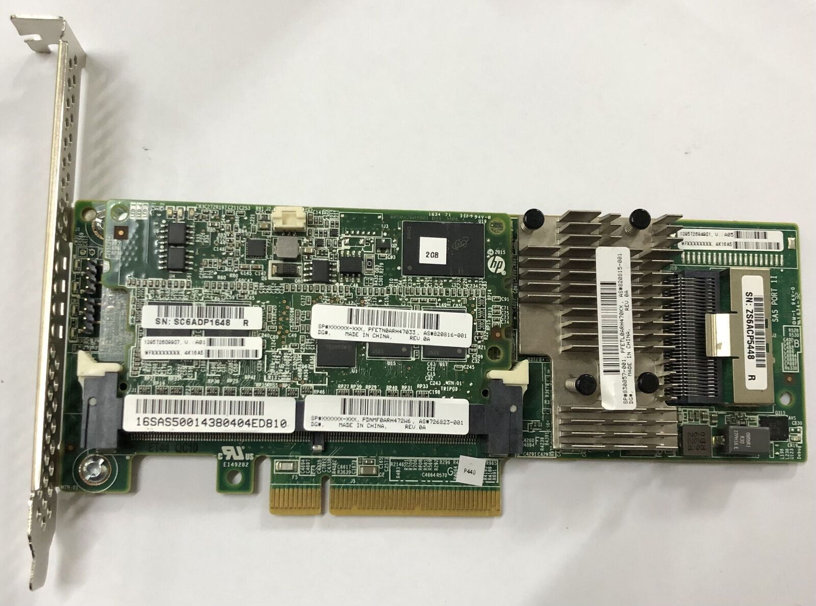 HPE Smart Array P440/2GB FBWC 12Gb 1-port Int SAS Controller // 820834-B21 (Used) // สินค้ารับประกัน โดย บริษัท อะไหล่เซิร์ฟเวอร์ จำกัด