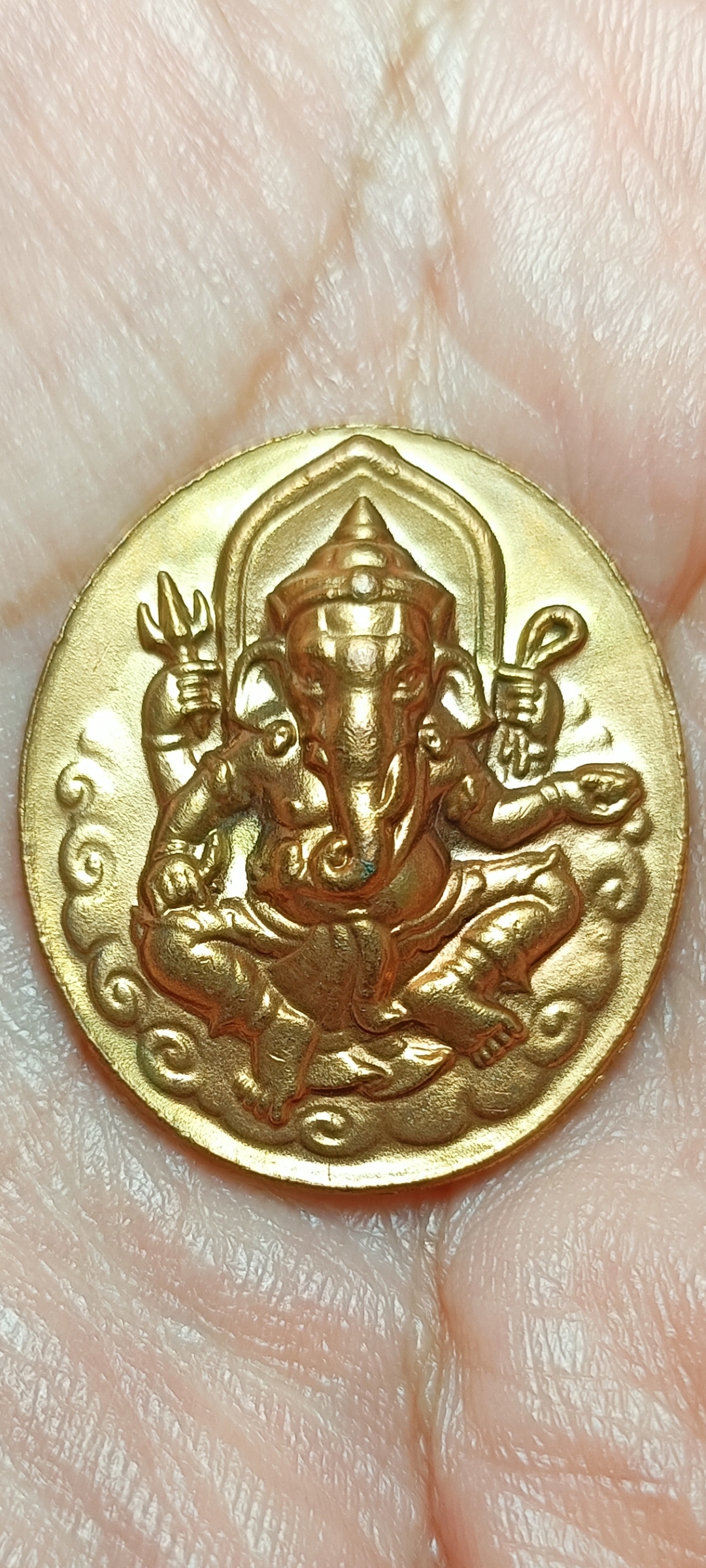 เหรียญพระพิฆเนศวร หลังบรมครูปู่ฤาษี วัดตาก้อง จ.นครปฐม