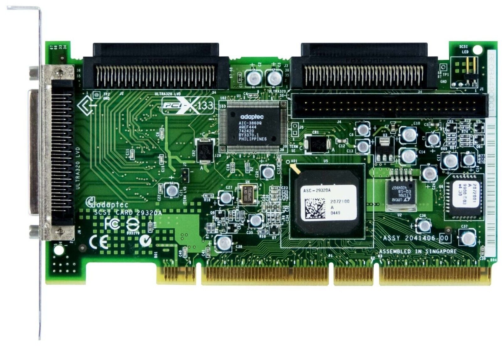 Adaptec ASC-29320A SCSI Card PCI-X 133 Ultra320 สินค้ารับประกัน โดย บริษัท อะไหล่เซิร์ฟเวอร์ จำกัด