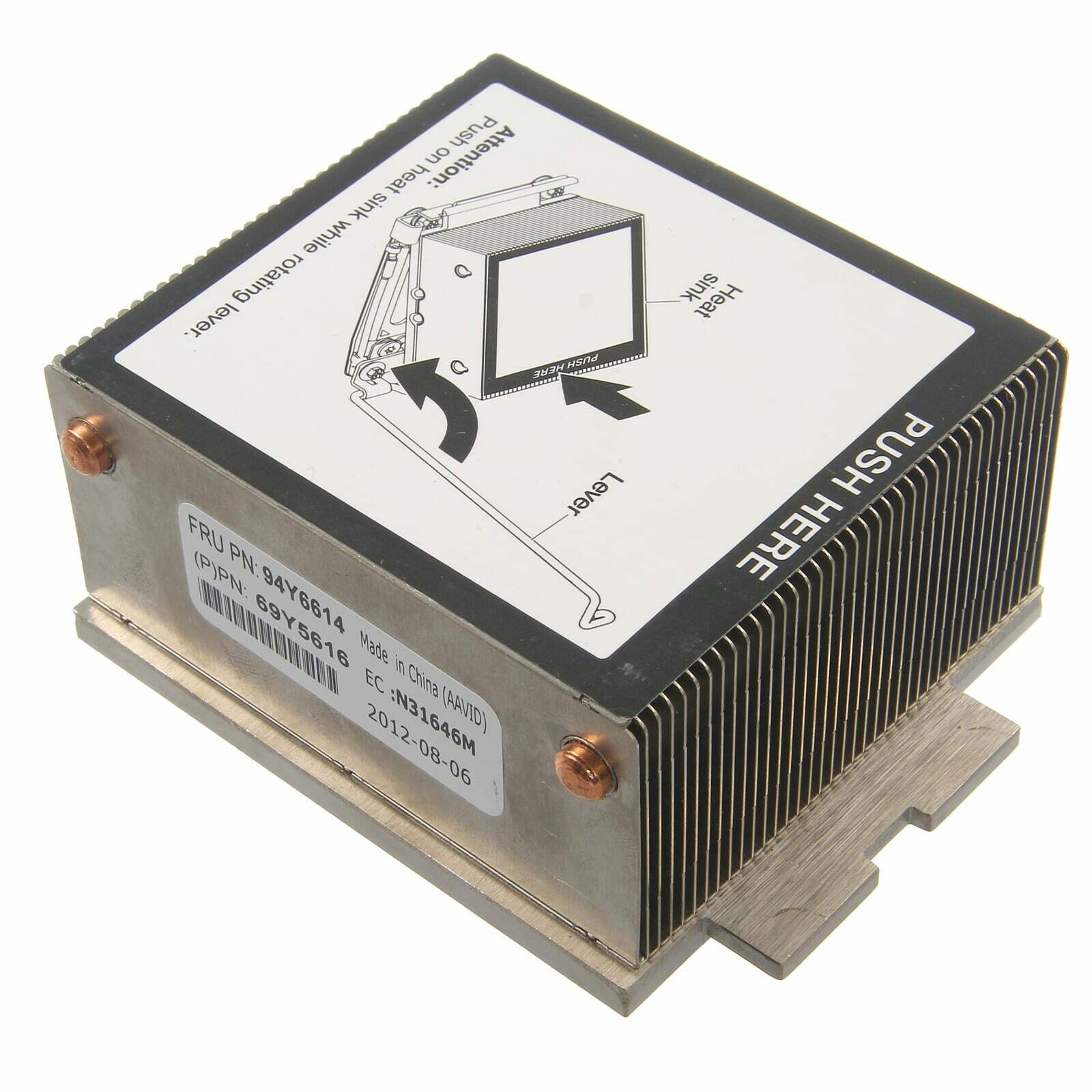 IBM x3650 M4 Heatsink CPU IBM xSeries 94Y6614 / 69Y5616 (Used) // สินค้ารับประกัน โดย บริษัท อะไหล่เซิร์ฟเวอร์ จำกัด