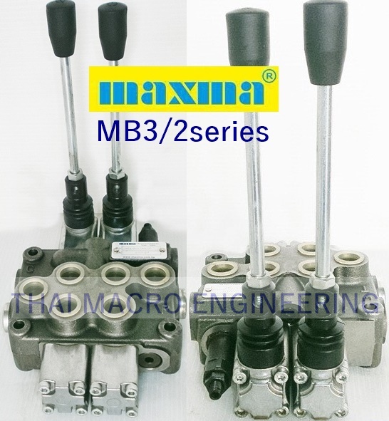ไฮโดรลิคคอนโทรลวาล์ว(2แกน)hydraulic control valve MAXMA MB3/2 series(45L/min)(4,600Psi/315Bar)