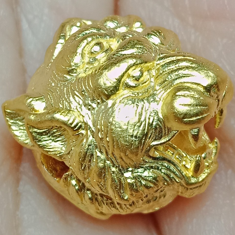 ลูกอมสี่หูห้าตา อาจารย์สุบิน นะหน้าทอง 2559 เนื้อสัมฤทธิ์ชุบทอง