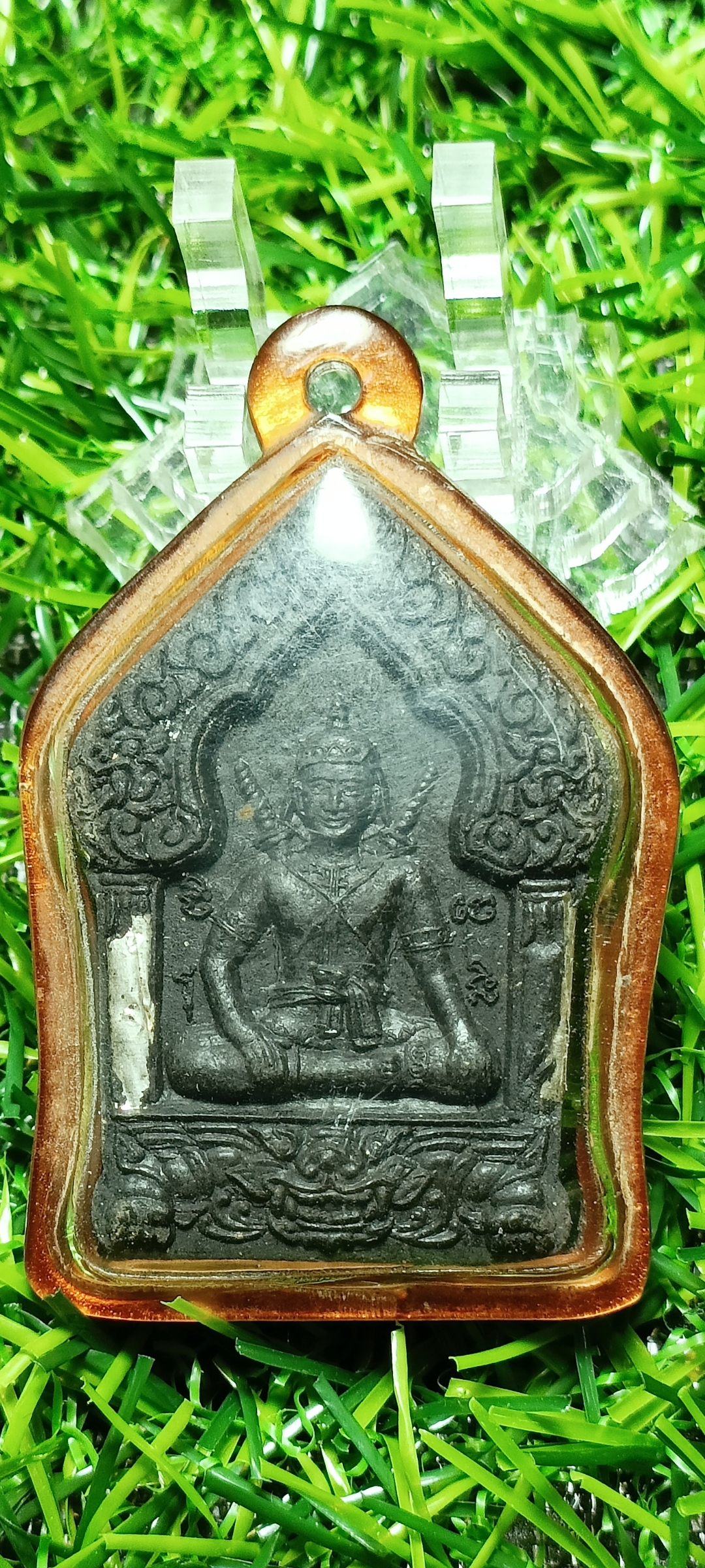 ขุนแผนยอดขุนพล ผงแร่เหล็กน้ำพี้ วัดนาลับแลง อุตรดิตถ์ ตะกรุดเงิน